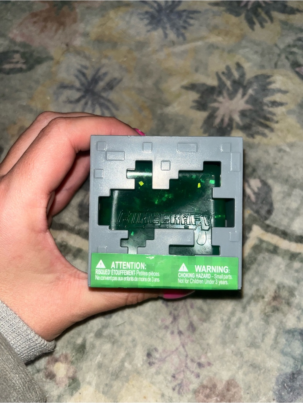 Green Minecraft cube squishy